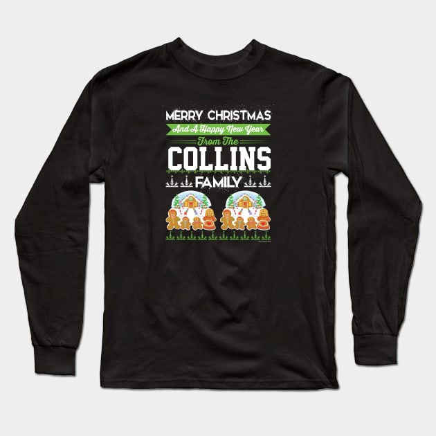 Merry Christmas And Happy New Year The Collins F Long Sleeve T-Shirt by CoolApparelShop